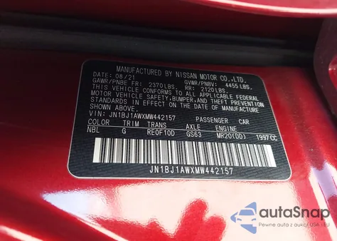 2021 Nissan Rogue Sport S Awd Xtronic Cvt из США, поврежденный, VIN JN1BJ1AWXMW442157